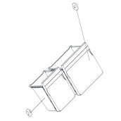 Cassetto inferiore riferimento n°41 388X237X213 mm