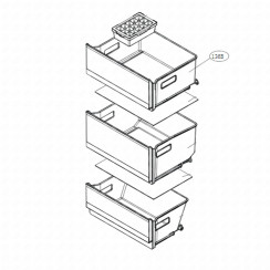 Cassetto superiore (freezer) (codice 136B)