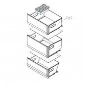 Cassetto superiore (freezer) (codice 136B)