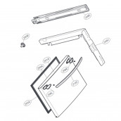 Maniglia (parte congelatore) riferimento 212D