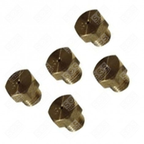 SET DI 5 INIETTORI, INIETTORE METANO, BUTANO, PROPANO 6M0 ORIGINALE PIANO COTTURA - G786361