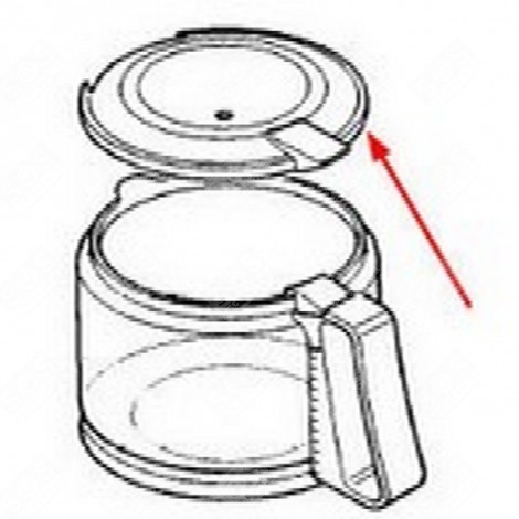 COPERCHIO PER CARAFFA MACCHINA DA CAFFÃ, CAFFETTIERA - EE1091