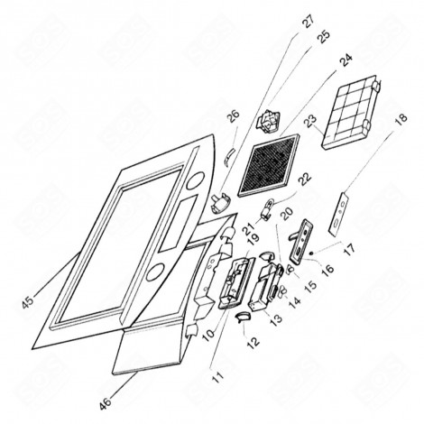 FILTRE À CHARBON CAPPA ASPIRANTE - C00132182, C00136554