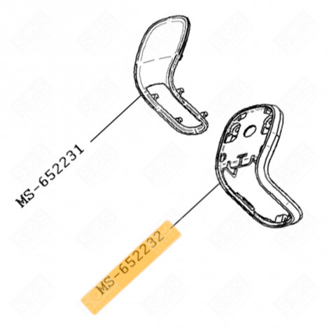 FLASCA SUPERIORE GRIGIA (CODICE MS-652232) ROBOT DA CUCINA E CUOCITUTTO - MS-652232, MS652232