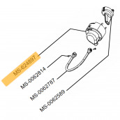 Raccordo ugello (riferimento MS-624897) NESPRESSO PIXIE