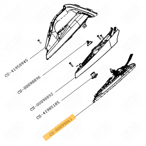 SEMELLE COMPLÈTE (REPÈRE N°CS-00099061) FERRO DA STIRO, FERRO A VAPORE - CS-00099061, CS00099061