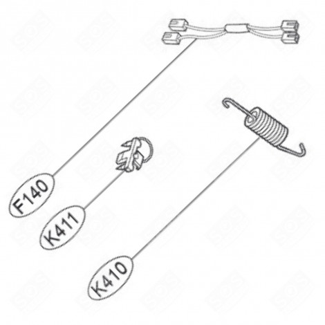 SUPPORTO (CODICE K411) LAVATRICE - MEG64919201