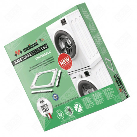 KIT SOVRAPPOSIZIONE UNIVERSALE IN TECNOPOLIMERO LAVATRICE - 656115
