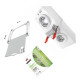 KIT SOVRAPPOSIZIONE UNIVERSALE CON RIPIANO SCORREVOLE IN LEGNO LAVATRICE - 656114