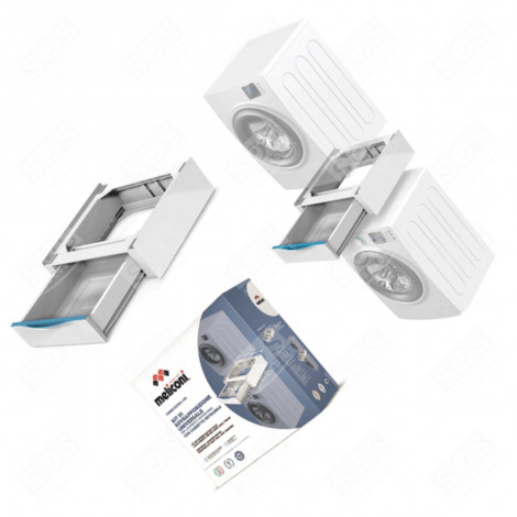 KIT SOVRAPPOSIZIONE UNIVERSALE CON CASSETTO SCORREVOLE LAVATRICE - 656112
