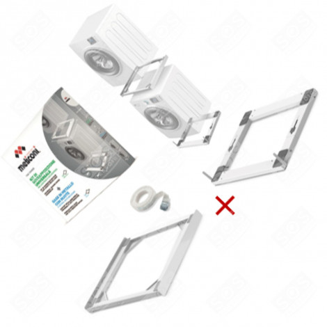 KIT DI SOVRAPPOSIZIONE CON BASE MOBILE ANTIVIBRAZIONI ASCIUGATRICE - 656139