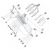 Base della cerniera (riferimento n°21)