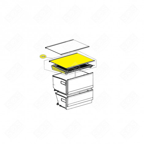 RIPIANO, MENSOLA (RIFERIMENTO 136E) FRIGORIFERO, CONGELATORE - AHT74973834