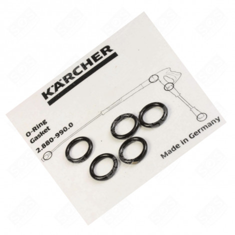 5 GUARNIZIONI TORICHE IDROPULITRICI - 2.880-990.0, 2.880-296.0