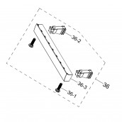 Set piastra con viti originale