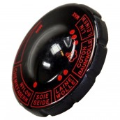 Manopola di regolazione grigia-rossa