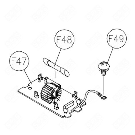 FUSIBLE MO DIODE HVR1X  FORNI A MICROONDE - 36319