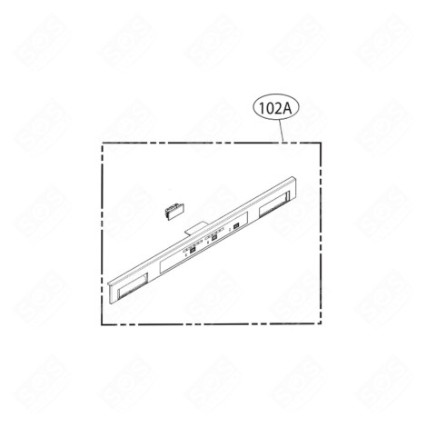 PANNELLO DI VISUALIZZAZIONE FRIGORIFERO, CONGELATORE - ACQ90401802, ACQ90401889