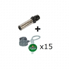 Ugello + 3 lotti da 5 tubi