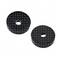 Set di 2 filtri a carbone lunga durata 165X33 mm