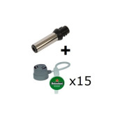 Ugello + 3 lotti da 5 tubi