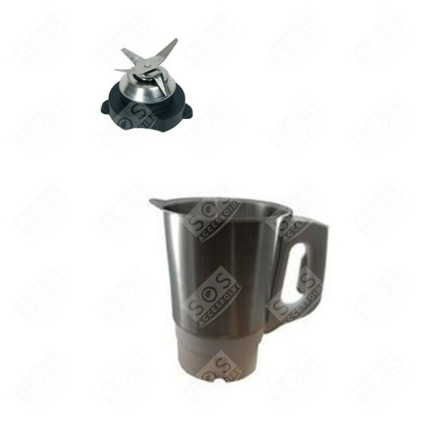 CIOTOLA 2L CON COLTELLO E BLOCCAGGIO FRULLATORE - SS-1530000868, SS-1530001091