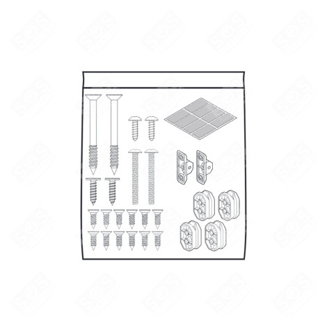 SUPPORTO PER IL PANNELLO INFERIORE LAVASTOVIGLIE - AAA74804732