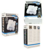 Set di 3 scatole da 4 sacchetti in microfibra universali