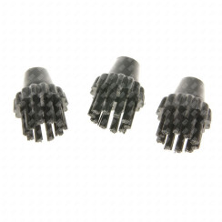 Set di 3 piccole spazzole nere