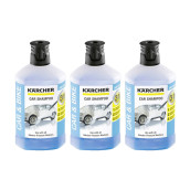 Set di 3 bottiglie di shampoo