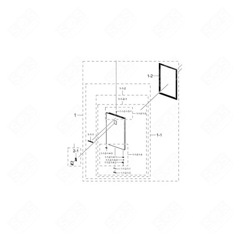 PORTE (PARTIE RÉFRIGÉRATEUR) FRIGORIFERO, CONGELATORE - DA91-05333G