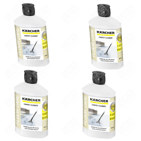 LOTTO DI 4 DETERGENTI PER MOQUETTE E TAPPETI 1L RM 519 LIQUIDO PULITORE A VAPORE - 6.295-771.0, 62957710