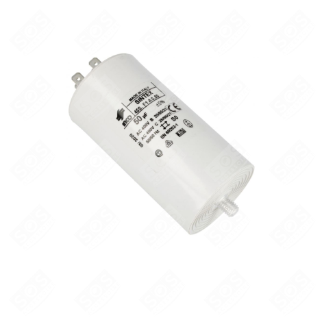 CONDENSATORE 50MF 450V ORIGINALE FRIGORIFERO, CONGELATORE - 481281728516