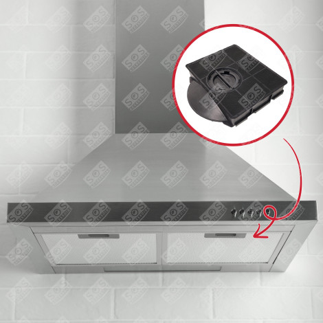 FILTRO A CARBONE RETTANGOLARE 303 TIPO 303 (AL PEZZO) CAPPA ASPIRANTE - AMC895 CHF303