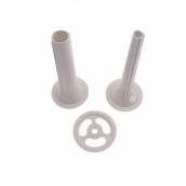 Accessori per salsicce bianco da