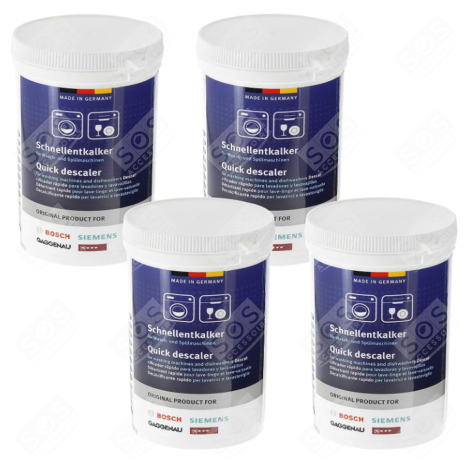 LOTTO DI 4 RAPIDI DECALCIFICANTI DA 250G LAVASTOVIGLIE - 00311919, 00312340