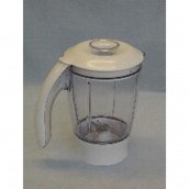Bicchiere blender / frullatore completo 1l acrilico bianco
