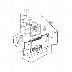 Copertura evaporatore (Riferimento 332C)