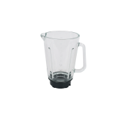 Ciotola frullatore in vetro con base nera