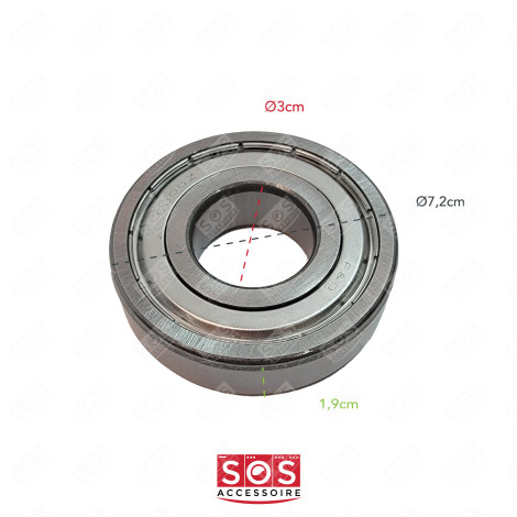 CUSCINETTO 6306 ZZ LAVATRICE - 4280FR4048L, 481252028085