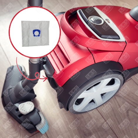 CONFEZIONE DI 5 SACCHETTI + 1 FILTRO COMPATIBILE ASPIRAPOLVERE - ZR200520