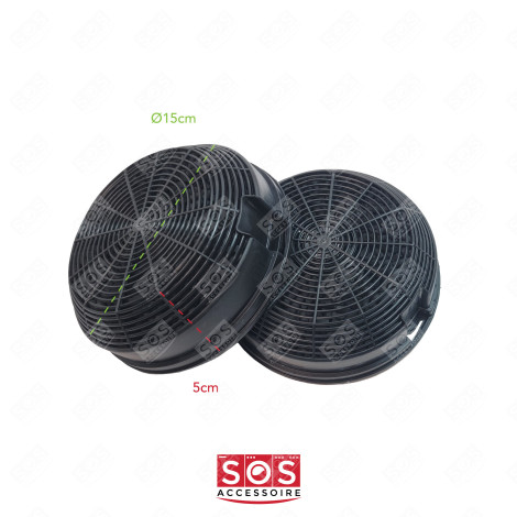 LOTTO DI 2 FILTRI A CARBONE CAPPA ASPIRANTE - 484000008784, CFC0141497