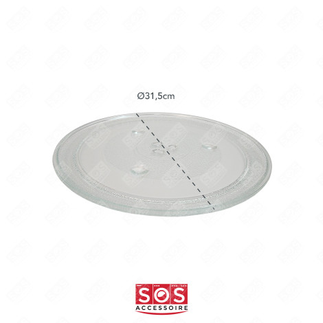 PIATTO DI VETRO DIAM. 31,5 CM FORNI A MICROONDE - 49016762, 252100500022