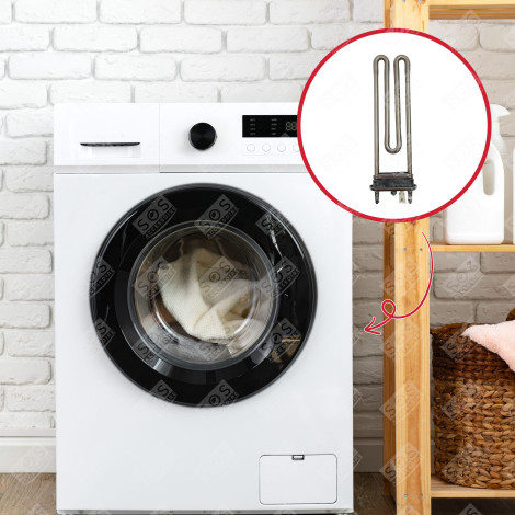 RESISTENZA (RISCALDATORE PER IMMERSIONE) 2050W (VENDUTA CON SENSORE) LAVATRICE - 481225928823, 00754555