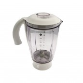 Ciotola frullatore/mixer completa 1,5 l acrilico bianco