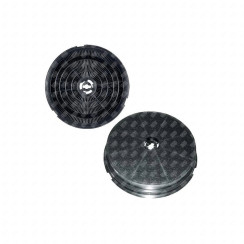 Set di due filtri a carbone tondi tipo 180 CR300 190X40 mm