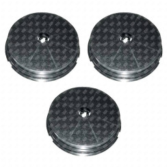 Set di tre filtri a carbone rotondi tipo 180 CR300 190X40 mm