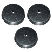 Set di tre filtri a carbone rotondi tipo 180 CR300 190X40 mm