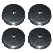 Set di quattro filtri a carbone tondi tipo 180 CR300 190X40 mm