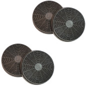 Set di quattro filtri a carbone 175X34 mm